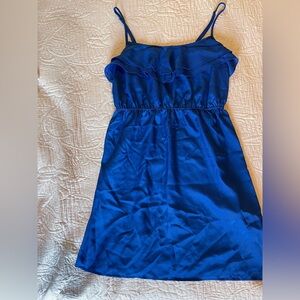 Forever 21 Cobalt Blue Satin Slip Top